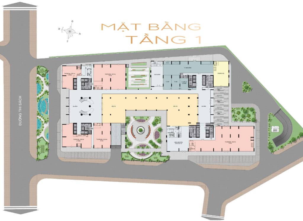 Mặt bằng Vũng Tàu Pearl tầng 1