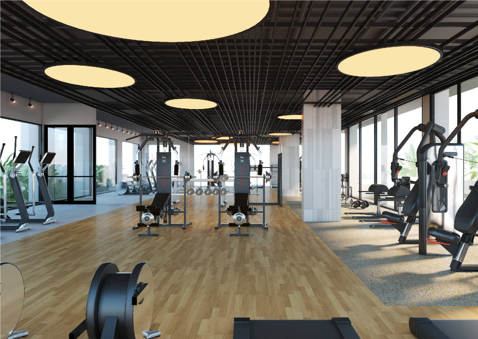 Phòng Gym Và Khu Thể Thao Hiện Đại