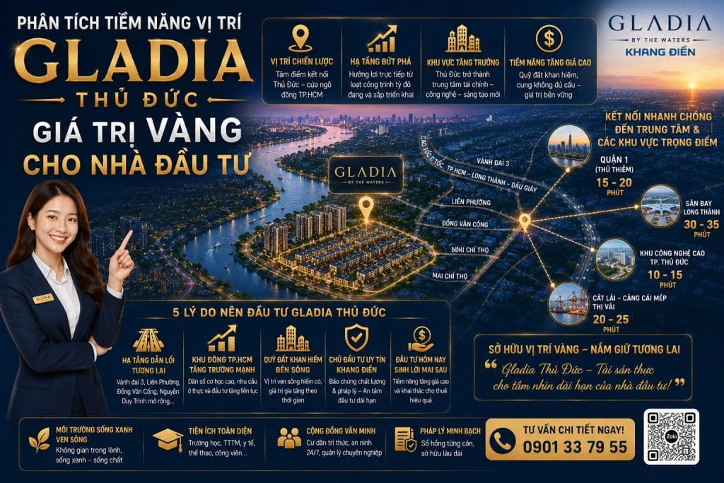 Phân tích tiềm năng vị trí Gladia Thủ Đức – Giá trị vàng cho nhà đầu tư