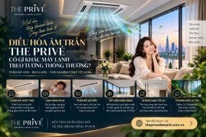 Điều Hòa Âm Trần The Privé Có Gì Khác Máy Lạnh Treo Tường Thông Thường?
