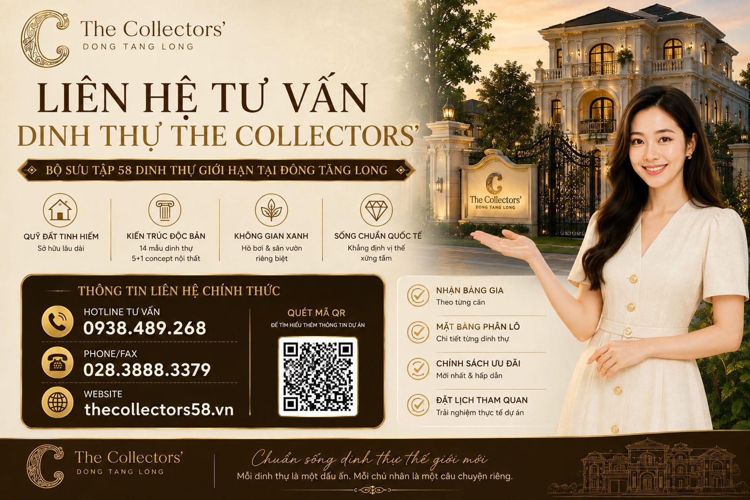 Tìm hiểu mảng xanh, vị trí và lựa chọn dinh thự The Collectors'