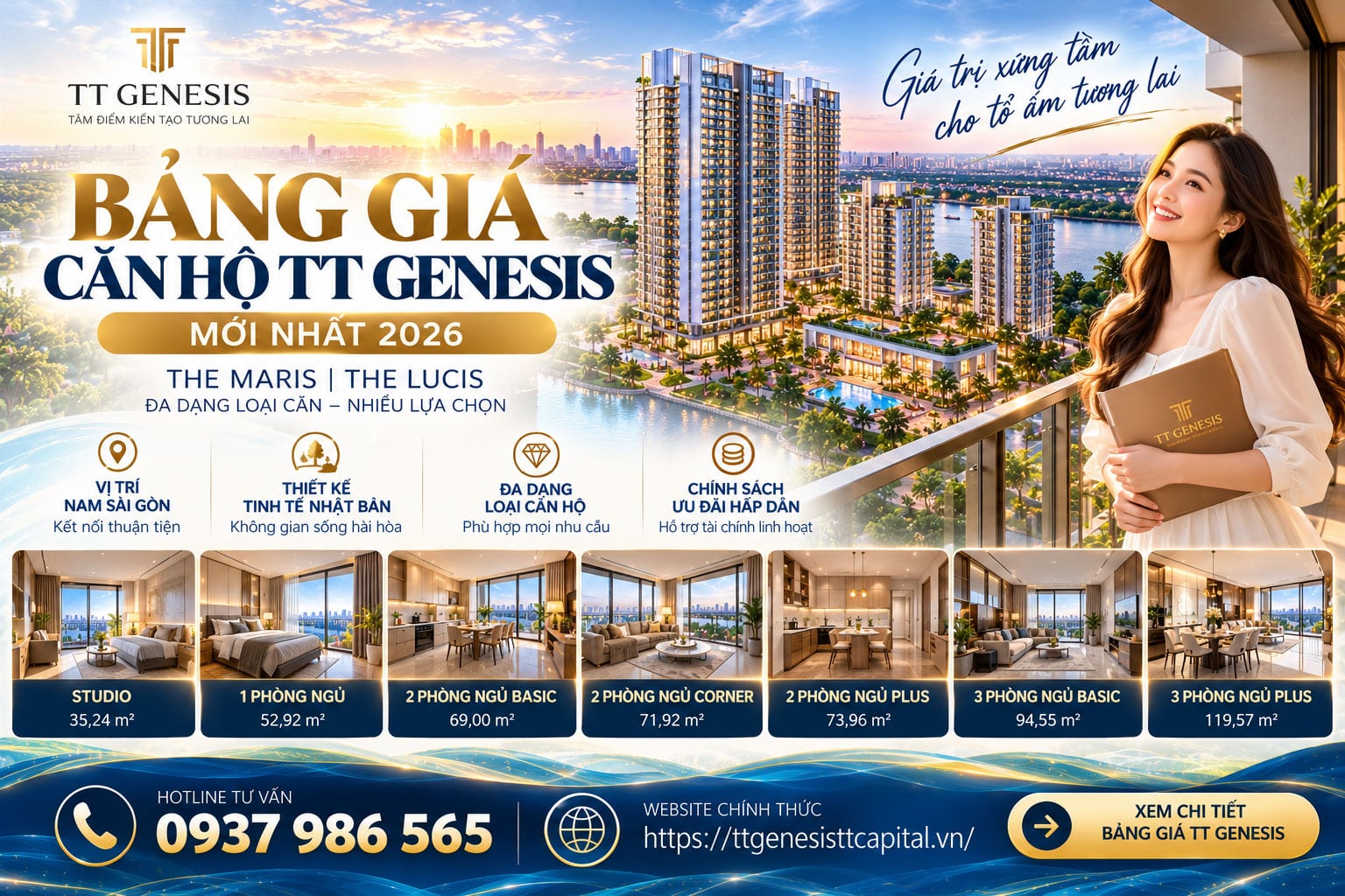 Bảng Giá Căn Hộ TT Genesis Mới Nhất tháng 10/2026