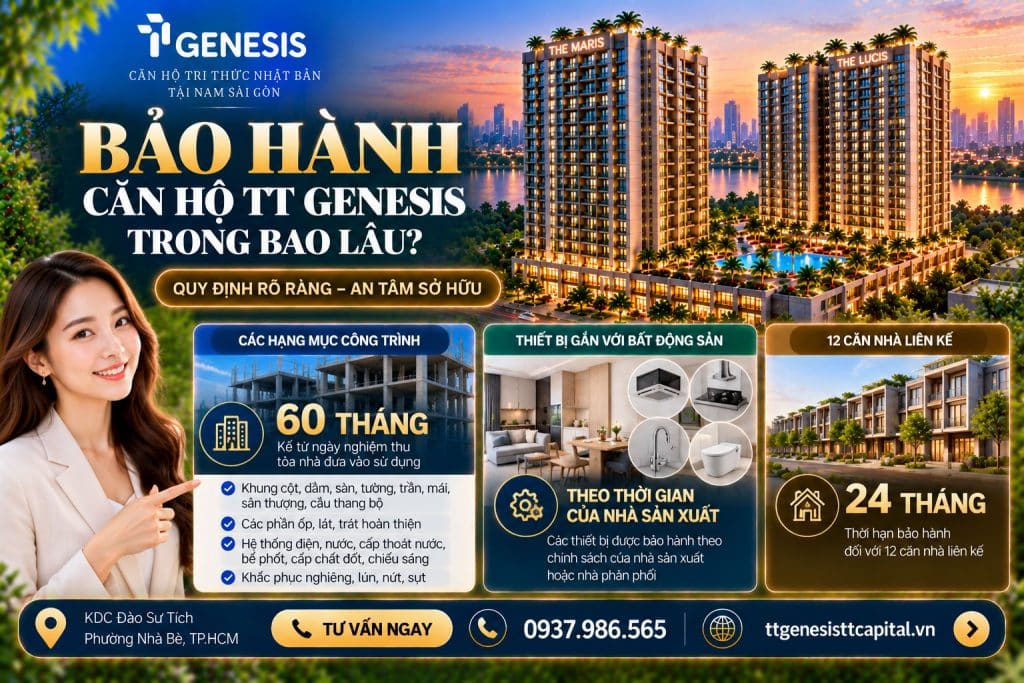 Bảo hành căn hộ TT Genesis trong bao lâu?